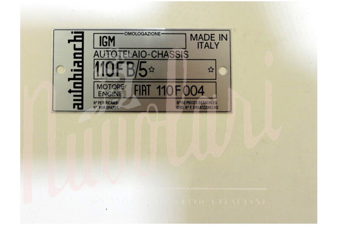 ETICHETTA IDENTIFICATIVA