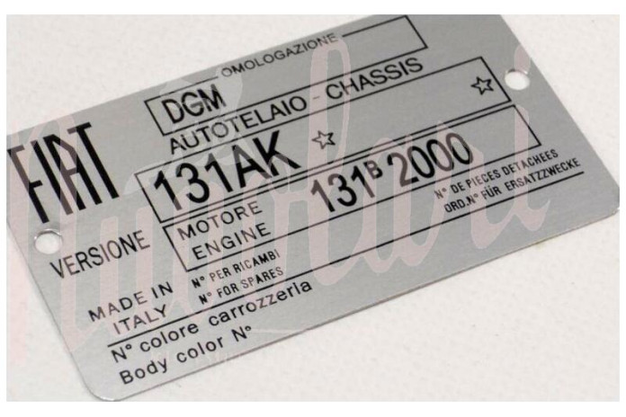 ETICHETTA IDENTIFICATIVA 131AK