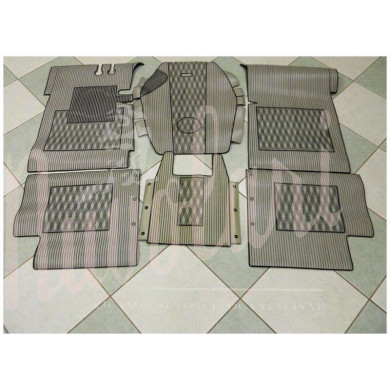 SOPRA TAPPETI GRIGI NERI 6 PEZZI