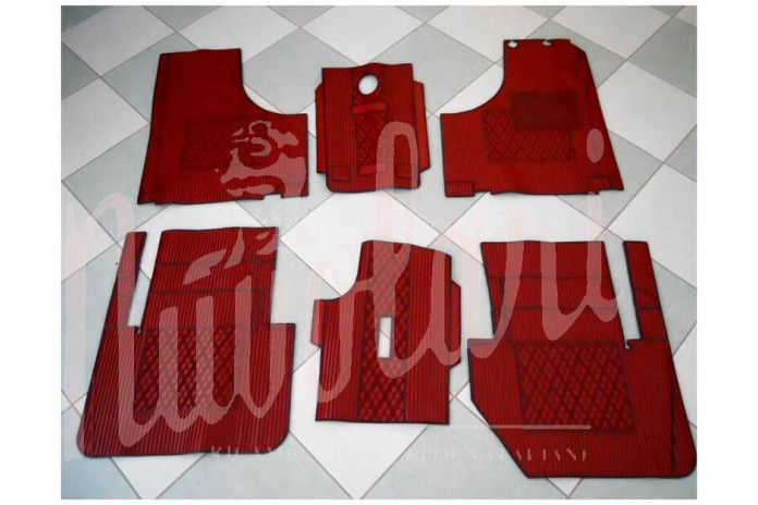 SOPRA TAPPETI R/N 6 PEZZI PER FIAT 600 I° SERIE