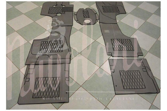 SOPRA TAPPETI GRIGI NERI 7 PEZZI