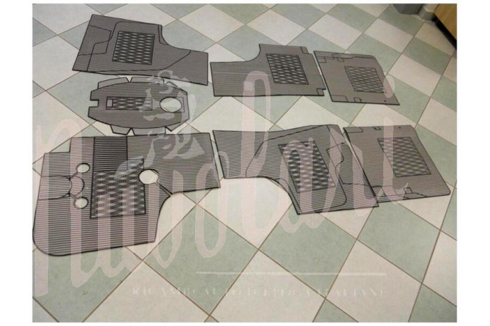 SOPRA TAPPETI GRIGI NERI 7 PEZZI