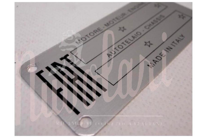 ETICHETTA IDENTIFICATIVA FIAT