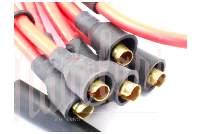 SERIE CAVI CANDELE ROSSI PER FERRARI 206 GT 