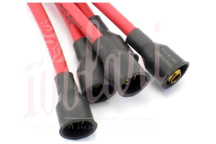 SERIE CAVI CANDELE ROSSI PER FIAT 124 ST 1600 