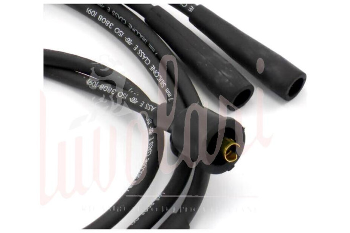 SERIE CAVI CANDELE NERISILICONE PER LANCIA BETA MONTECARLO 