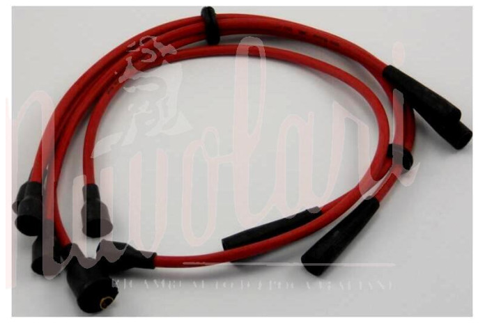 SERIE CAVI CANDELE ROSSI SILICONE PER LANCIA BETA 1600 HPE 828BF0 