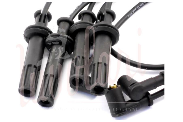 SERIE CAVI CANDELE 5 NERI SILICONE PER LANCIA DELTA HF INTEGRALE 16V 
