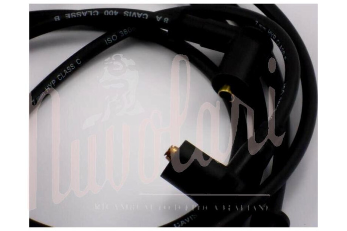 SERIE CAVI CANDELE 5 NERI SILICONE PER LANCIA DELTA HF INTEGRALE  EVO 2 