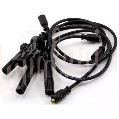 SERIE CAVI CANDELE 4 NERI SILICONE