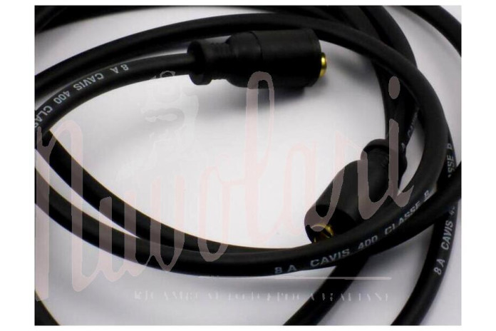 SERIE CAVI CANDELE 4 NERI SILICONE PER LANCIA DELTA HF INTEGRALE  EVO 2 