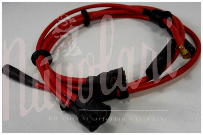 SERIE CAVI CANDELE ROSSI SIL (Cm 50/58/75/68/50 Bobina)