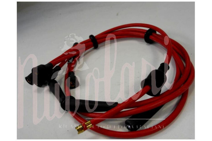 SERIE CAVI CANDELE ROSSI SIL (Cm 50/58/75/68/50 Bobina)