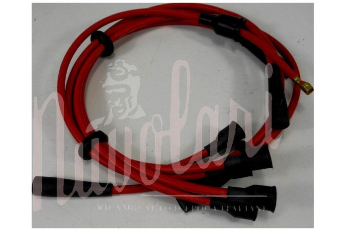 SERIE CAVI CANDELE ROSSI SIL (Cm 50/58/75/68/50 Bobina)