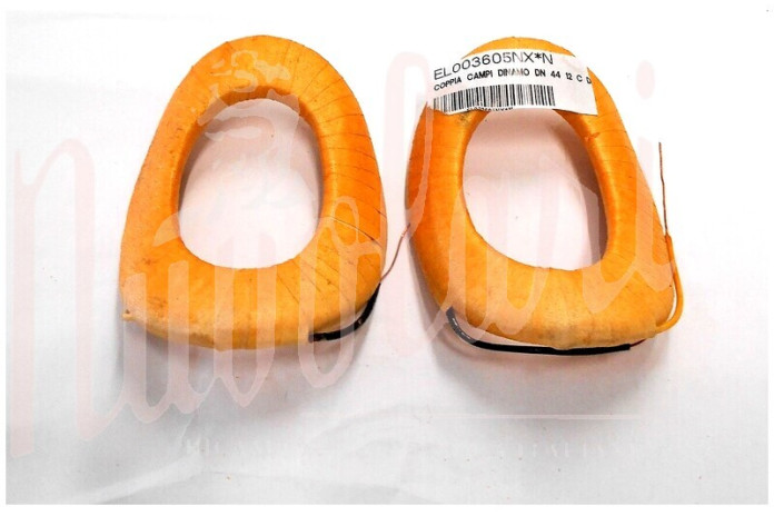 SERIE CAMPI DINAMO M.M X DN44 C-D FILO DX DA SOTTO 250/12 VOLT