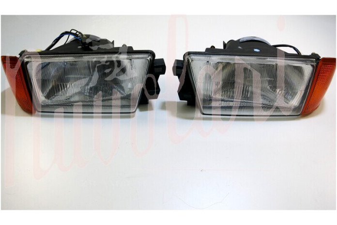 COPPIA FARO CARELLO H4 FANALINO ARANCIO