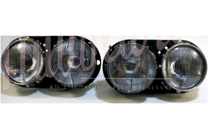 COPPIA FARO CARELLO H4 H1 D/136 C/SUPPORTO