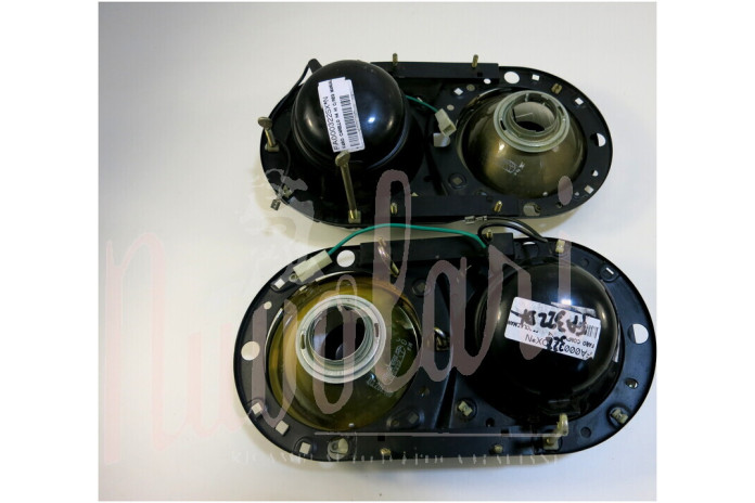 COPPIA FARO CARELLO H4 H1 D/136 C/SUPPORTO