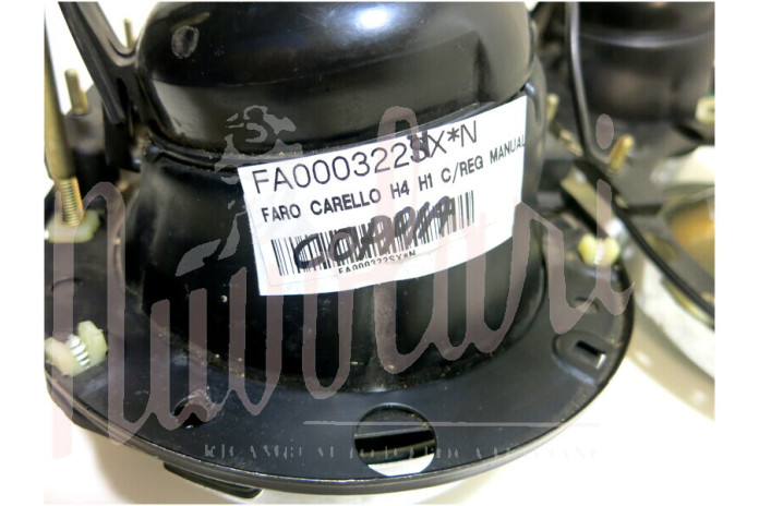 COPPIA FARO CARELLO H4 H1 D/136 C/SUPPORTO