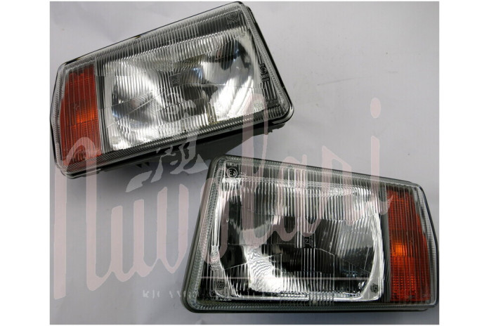 COPPIA FARO CARELLO H4 FRECCIA ARANCIO