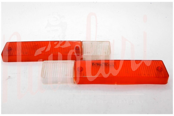 COPPIA LENTI FANALE POST ALTISSIMO ARANCIO BIANCO