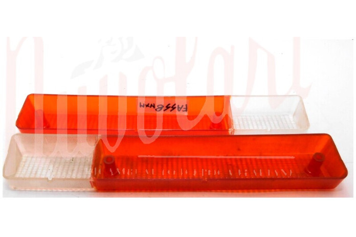 COPPIA LENTI FANALE POST ALTISSIMO ARANCIO BIANCO