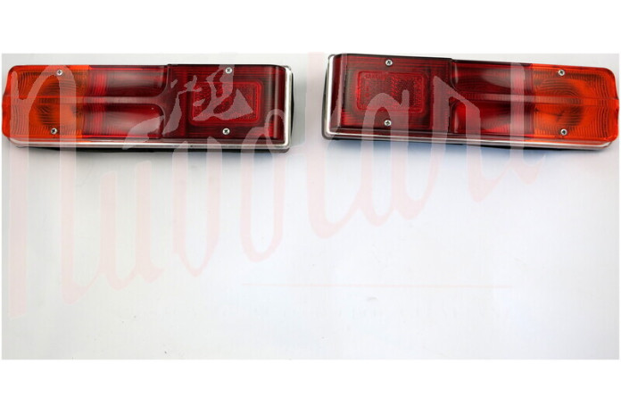 COPPIA FAN POST CARELLONO RETRO LENTE BORDO CROM