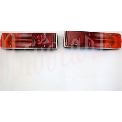 COPPIA FAN POST CARELLONO RETRO LENTE BORDO CROM