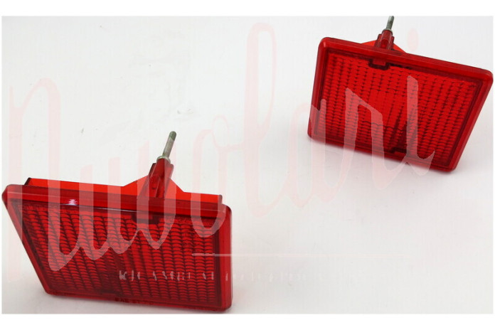 COPPIA LENTI STOP FANALI POST CARELLO ROSSE