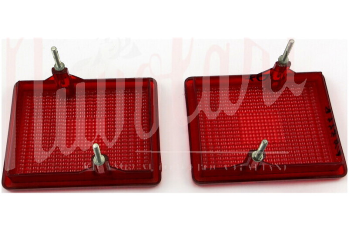COPPIA LENTI STOP FANALI POST CARELLO ROSSE
