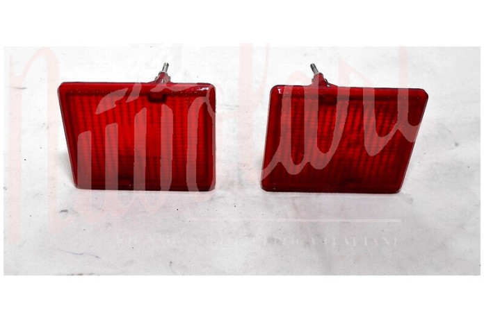 COPPIA LENTI STOP FANALI POST CARELLO ROSSE