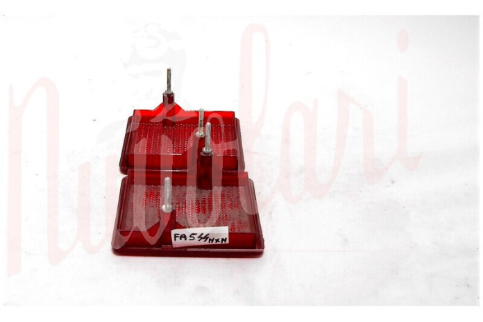 COPPIA LENTI STOP FANALI POST CARELLO ROSSE