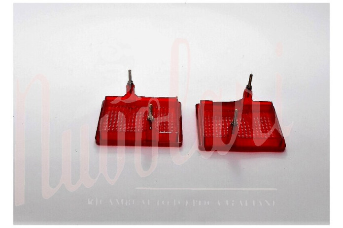 COPPIA LENTI STOP FANALI POST BELLU P/V ROSSE