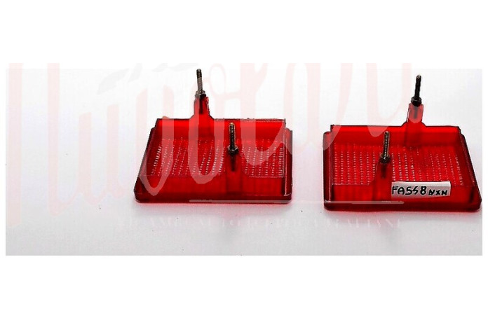 COPPIA LENTI STOP FANALI POST BELLU P/V ROSSE
