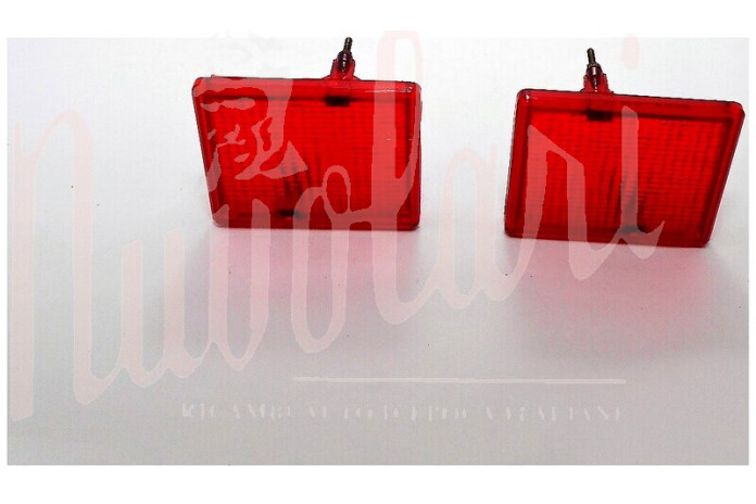 COPPIA LENTI STOP FANALI POST BELLU P/V ROSSE