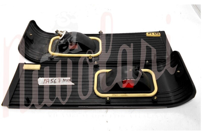 COPPIA FASCE FANALI RETRONEBBIA SEIMA BASE NERA