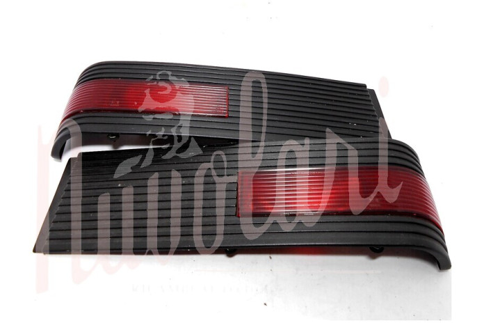 COPPIA FASCE FANALI RETRONEBBIA SEIMA BASE NERA