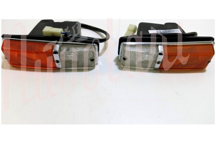 COPPIA FANALINO ANT CARELLO BIANCO/ARANCIO