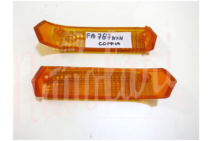 COPPIA LENTE FANALINI ANTERIORI CARELLO ARANCIO