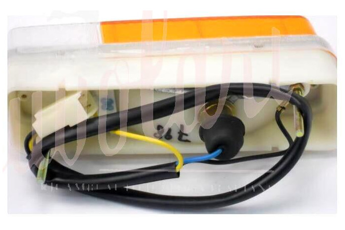 FANALINO ANT SEIMA BIANCO/ARANCIO (2 LAMPADE )