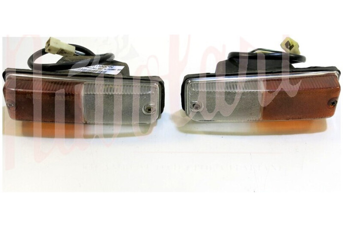 COPPIA FANALINO ANT ALTISSIMO BIANCO/ARANCIO