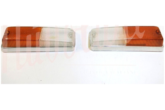 COPPIA LENTI FANALINO ANT ALTISSIMO BIANCO/ARANCIO