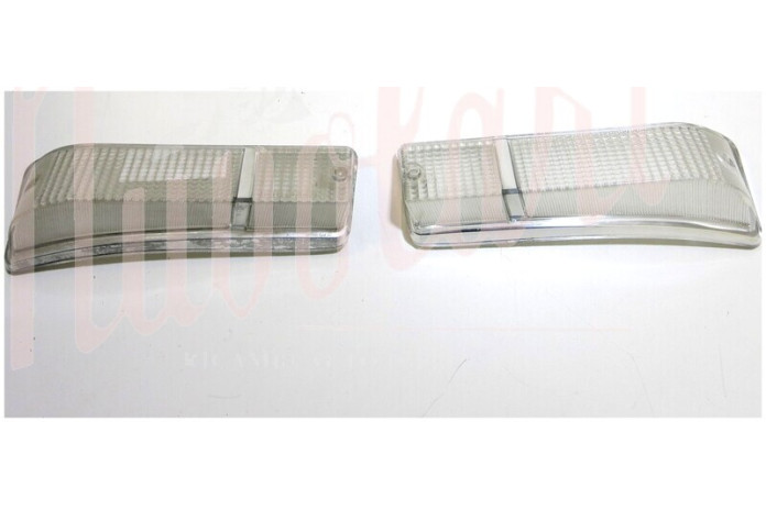 COPPIA LENTI FANALINI  ANTERIORI CARELLO BIANCHE