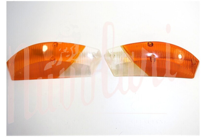 COPPIA LENTI FANALINI ANT CARELLO BIANCA/ARANCIO