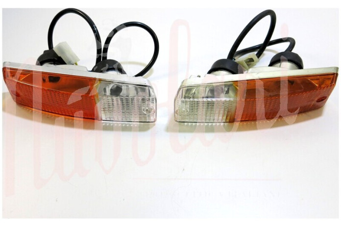 COPPIA FANALINI ANTERIORI ALTISSIMO BIANCO/ARANCIO