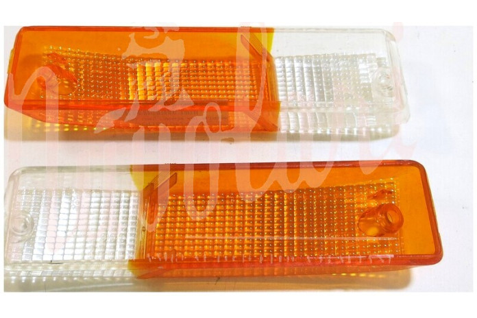 COPPIA LENTI FANALINI ANT ALTISSIMO BIANCA/ARANCIO