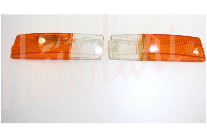 COPPIA LENTI FANALINI ANT ALTISSIMO BIANCA/ARANCIO