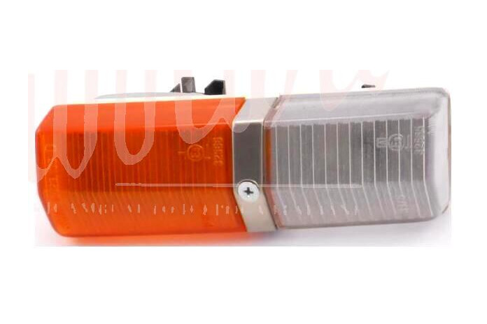 FANALINO ANT ARIC  BIANCO/ARANCIO BASE METALLO