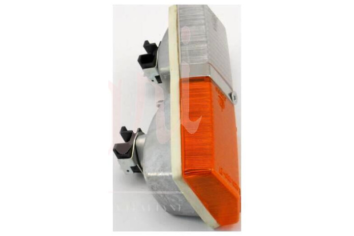 FANALINO ANT ARIC  BIANCO/ARANCIO BASE METALLO