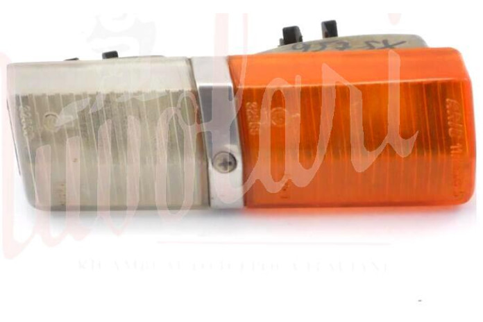 FANALINO ANT ARIC  BIANCO/ARANCIO BASE METALLO